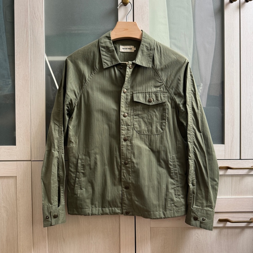 Taylor Stitch Green Lightweight Shirt Jacket